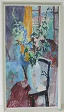 Interieur mit Blumenstillleben, 1960 by Adolf Weber, oil on canvas, offered Jun 2016