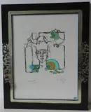 Harlekin by Rudolf Mirer, 1983, lithograph, sold Jun 2016