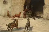 Orientalischer Strassenmusiker mit Goge by Frankreich, 2.Hälfte 19.Jh., oil on canvas, offered Mar 2016