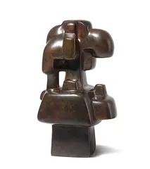 La petite Hydra" (1 by François Stahly, 1971, bronze, sold Mar 2016