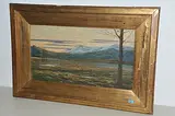 Gebirgslandschaft in der Dämmerung by Gerolamo Cairati, 1892, oil on canvas, sold Mar 2016