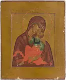 Russisch, um 1800 by Gottesmutter Glykophilousa, tempera, sold Mar 2016