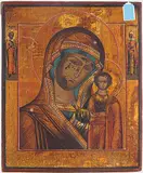 Russisch, 19.Jh by Gottesmutter von Kasan, tempera, offered Mar 2016