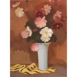 Vase of Flowers by Tomo Inagaki, gouache and watercolor on paper, sold Dec 2023