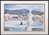 Winter Scene by Scott Anthony, watercolor, sold Dec 2023