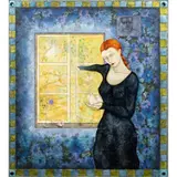 Letting Him Go by Susan Marie Dopp, 1991, oil, sold Dec 2023