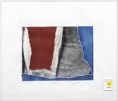 Untitled by Stephanie Weber, mixed media print, sold Dec 2023