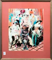 Untitled by Jack Ogden, mixed media, sold Dec 2023