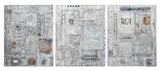 Found Object Assemblage Triptych by Bill Clark, 2000, collage photographs, sold Apr 2025
