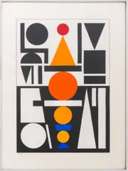 Vin by Auguste Herbin, 1959, Screenprint in Colors, sold Apr 2025