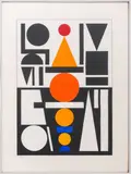 Vin by Auguste Herbin, 1959, Screenprint in Colors, sold Apr 2025
