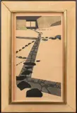 Tea House by Hodaka Yoshida, 1956, Woodblock Print in Colors, sold Apr 2025