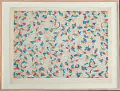 Foliate Figural Abstraction by George Chemeche, Lithograph in Colors, sold Apr 2025
