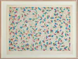 Foliate Figural Abstraction by George Chemeche, Lithograph in Colors, sold Apr 2025