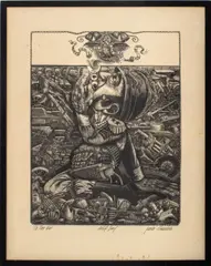 Untitled by James Grashow, Woodcut on Paper, sold Apr 2025