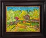 Summer by Nikolay Alekseevich Mokrov, 1980s, Oil on Cardboard, sold Apr 2025