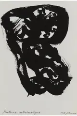 Rature intrinsèque by Christian Dotremont, 1979, Encre de Chine sur papier, sold Jan 2026