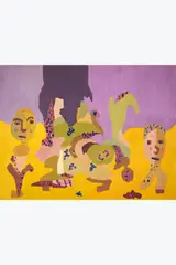 Sans titre by Gaston Chaissac, 1944, Huile sur carton fin, sold Apr 2026