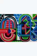 Composition by Jean Dewasne, circa 1970, Gouache sur carton, sold Apr 2026