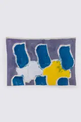 Sans titre, n°150 by Claude Viallat, 1999, Acrylique sur toile libre dans un emboîtage en Plexiglas, sold Apr 2026