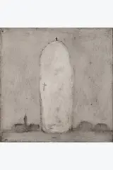 Mégalithe, mars 1987 by Loic Le Groumellec, Laque Ripolin sur toile, sold Apr 2026