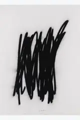 GRIB by Bernar Venet, 2014, Fusain et collage sur papier, sold Apr 2026