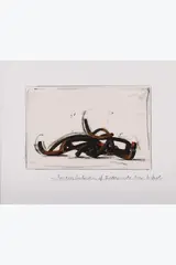 Random Combination of Indeterminate lines by Bernar Venet, 2003, Pastel à l'huile, pastel sec et collage sur papier, sold Apr 2026