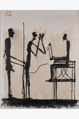 Moïse, Aaron et Pharaon, 29 novembre 1987 by Louis Cane, Huile sur toile, sold Apr 2026