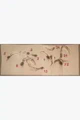 Foglie Tappabucchi by Mario Merz, 1976, Collage de feuilles, argile et peinture aérosol sur toile marouflée sur toile, sold May 2026