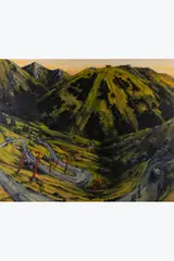Pisspanorama by Sven Kroner, 2003, Acrylique sur toile, sold May 2026