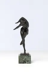 Danseuse by Édouard-Marcel Sandoz, Bronze à patine brune et socle en marbre, sold Jun 2026