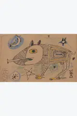 Sans titre, 25 avril 1947 by Victor Brauner, Gouache, encre de Chine et crayon de couleurs sur papier, sold Jun 2026