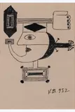 Sans titre, août 1952 by Victor Brauner, Encre de Chine sur papier, sold Jun 2026