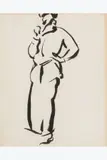 Silhouette by Rik Wouters, Encre de Chine sur papier, sold Jun 2026