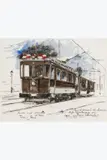 Le tram chocolat by Paul Delvaux, Encre et aquarelle sur papier, sold Jun 2026