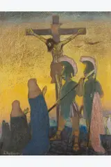 Calvaire au Golgotha by Léon Spilliaert, 1912, Pastel, crayon et encre de Chine sur carton, sold Jun 2026