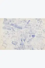 Bakounine by Stéphane Mandelbaum, Stylo bille sur papier, sold Jun 2026