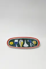 Plateau décoratif by Guerrino Tramonti, Terre cuite émaillée et peinte, sold Apr 2026