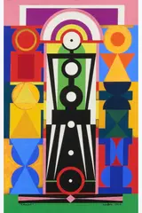 Christ by Auguste Herbin, 1944, Gouache sur papier, sold Sep 2026