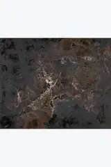 L’écorce peu terrestre by Bernard Réquichot, 1955, Huile sur toile, sold Sep 2026