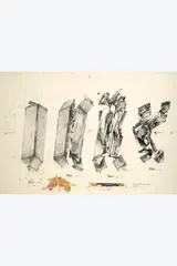 Quatre états d'une boite /II, 18/6/1972 by Vladimir Veličković, Technique mixte (encre de Chine, encre rouge et collage d'objets divers) sur papier, sold Sep 2026