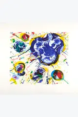 Sans titre I, Rome 1987 by Sam Francis, Aquatinte et sérigraphie sur papier, sold Sep 2026