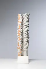 Sculpture by Carlo Zauli, Grès émaillé et bois peint, sold Oct 2026