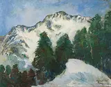 Piz Lad", 1944 by Edgar Vital, oil on panel, offered Mar 2016