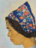 Portrait einer jungen Frau, 1939 by Conrad Meili, oil on board, sold Mar 2016