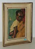 Mutter und Kind by Fritz Hug, oil on board, offered Mar 2016