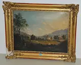 Blick auf Regensberg, 1855 by Jakob Ziegler-Sulzberger, oil on canvas, sold Mar 2016