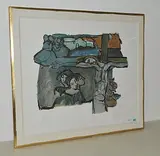 Christus mit Frauen by Rudolf Mirer, 1986, color lithograph, sold Mar 2016