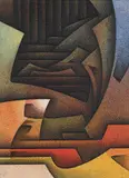 La Nuit masquée by Joaquín Ferrer, 1979, acrylic, sold Dec 2015