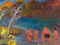 Badende by Marianne von Werefkin, tempera, sold Dec 2015
